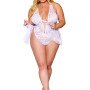 Σέξι δαντελένιο λευκό κορμάκι Dreamgirl