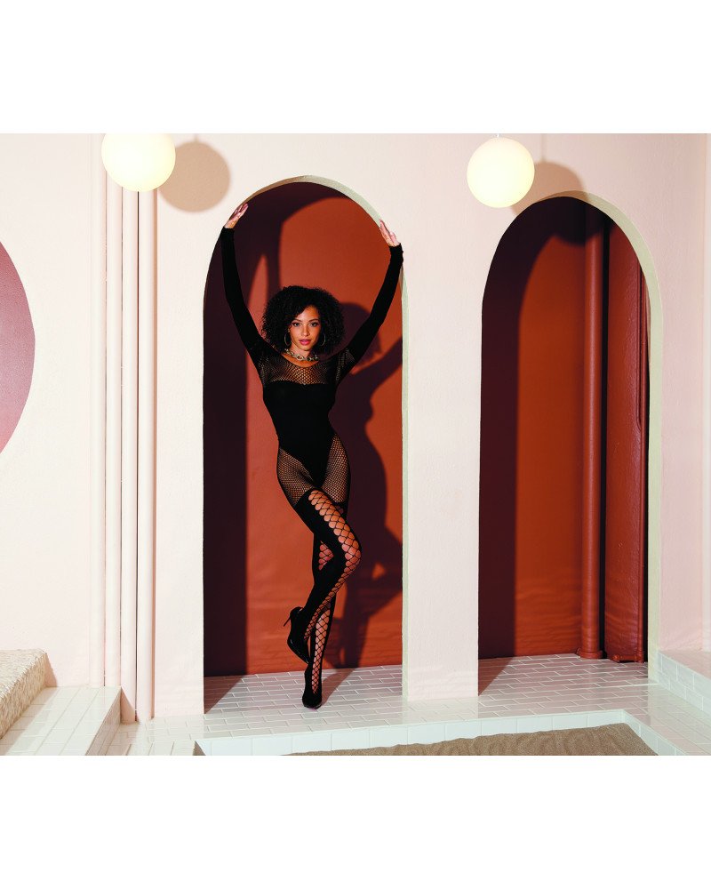 Ολόσωμη φόρμα οπάκ και δίχτυ χωρίς ραφές