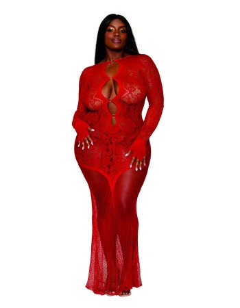 Σέξι γυναικείο μακρύ φόρεμα με μανίκια!