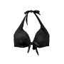 Μαγιό γυναικείο σουτιέν τρίγωνο μαύρο Cup D