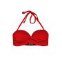 Μαγιό σουτιέν στράπλες με σούρα Cup D