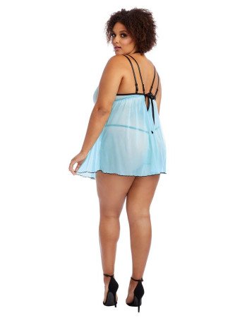 Sexy babydoll με Βενετσιάνικη δαντέλα plus size