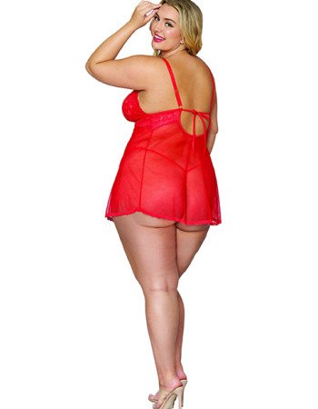 Σέξι γυναικείο σετ Babydoll και G-String