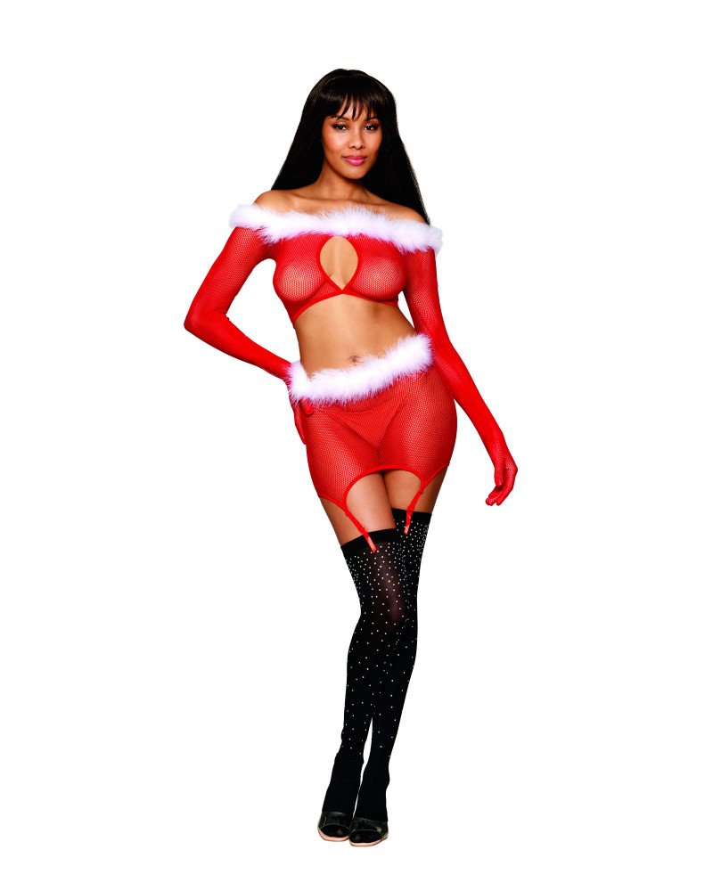 Σέξι Χριστουγεννιάτικο σετ "Αγιοβασιλίτσα"