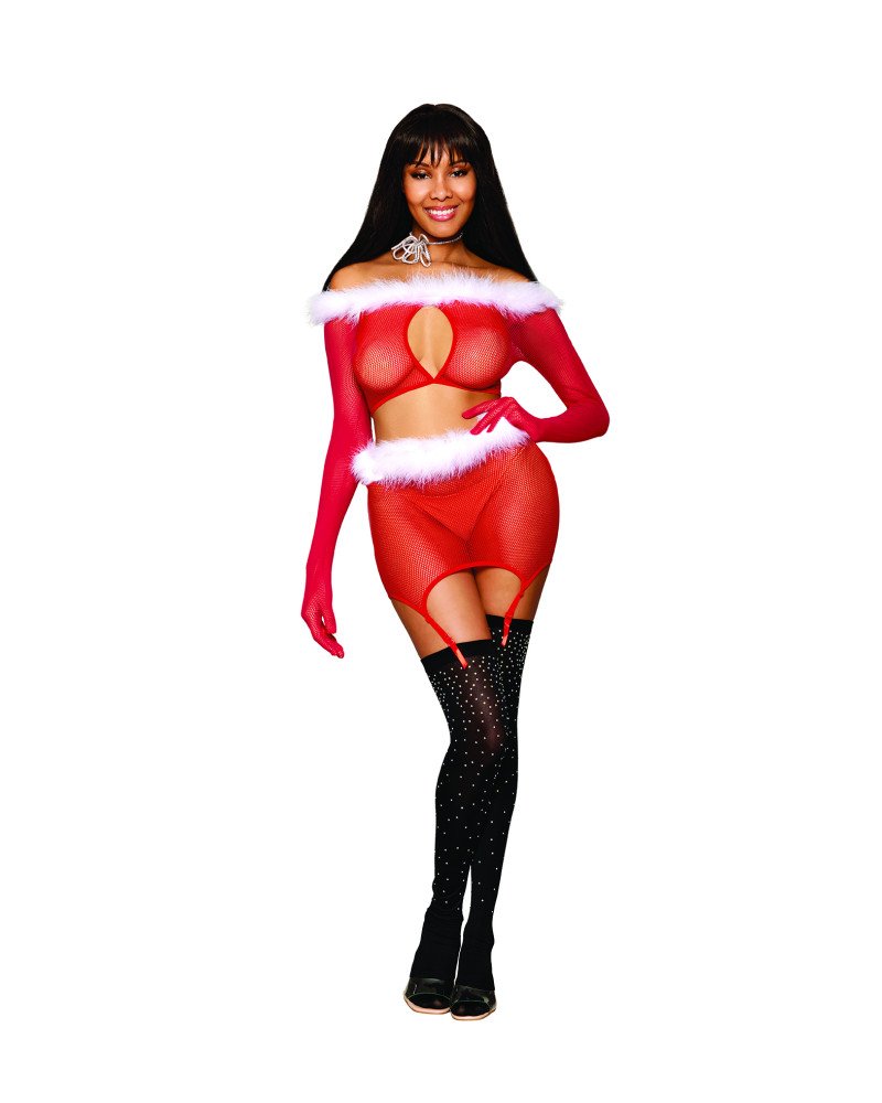 Σέξι Χριστουγεννιάτικο σετ "Αγιοβασιλίτσα"