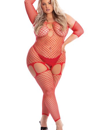 Σέξι γυναικεία ολόσωμη φόρμα μεγάλο δίχτυ