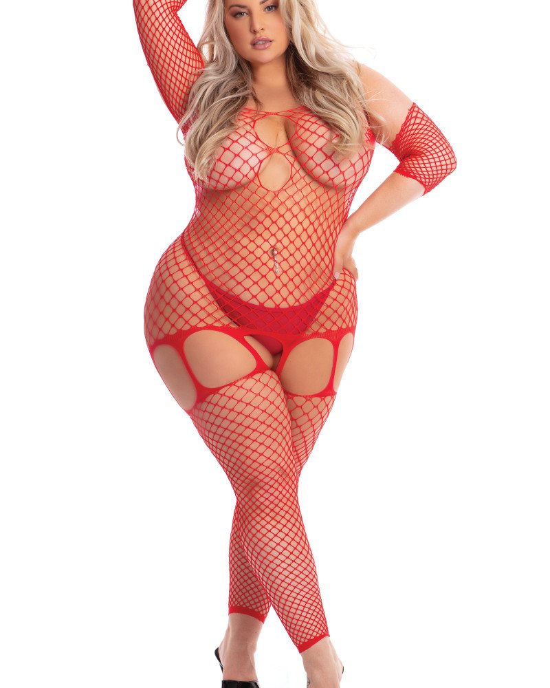 Σέξι γυναικεία ολόσωμη φόρμα μεγάλο δίχτυ