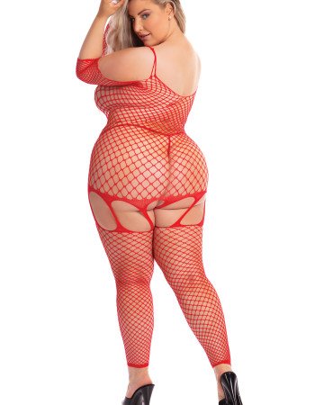 Σέξι γυναικεία ολόσωμη φόρμα μεγάλο δίχτυ