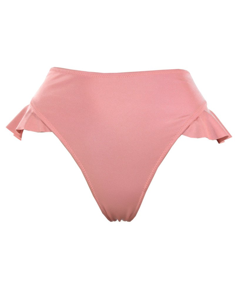 Γυναικείο Μαγιό Σλιπ ψηλόμεσο με βολάν