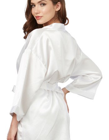 Σέξι σετ σατέν κοντό νυχτικό και ρόμπα DG-3717