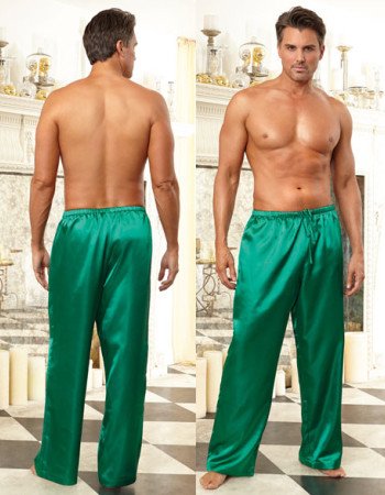Ανδρική πιτζάμα παντελόνι σατέν