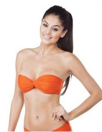 Μαγιό σουτιέν στράπλες, στριφτό, με ενίσχυση