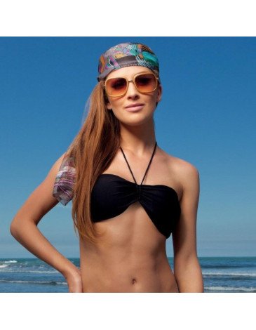 Μαγιό σουτιέν στράπλες με σούρα