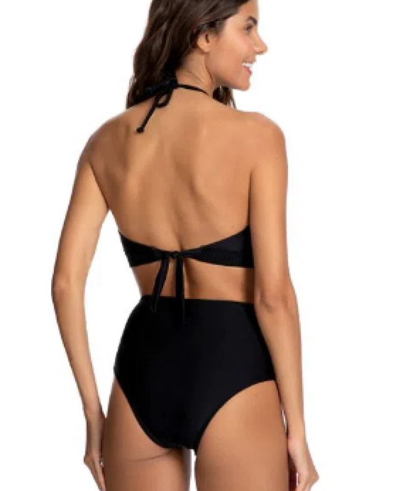 Μαγιό γυναικείο σετ μπικίνι Βραζιλίας ψηλόμεσο