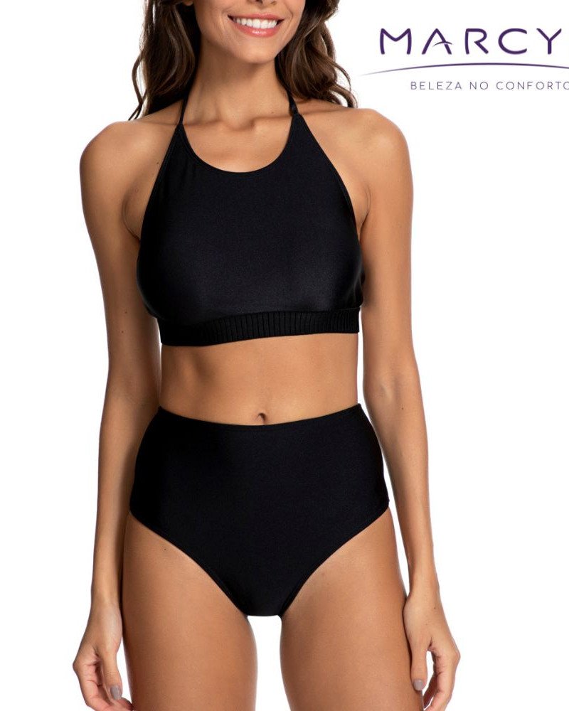 Μαγιό γυναικείο σετ μπικίνι Βραζιλίας ψηλόμεσο