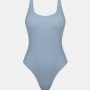 Γυναικείο Μαγιό Ολόσωμο γκοφρέ Baby Blue