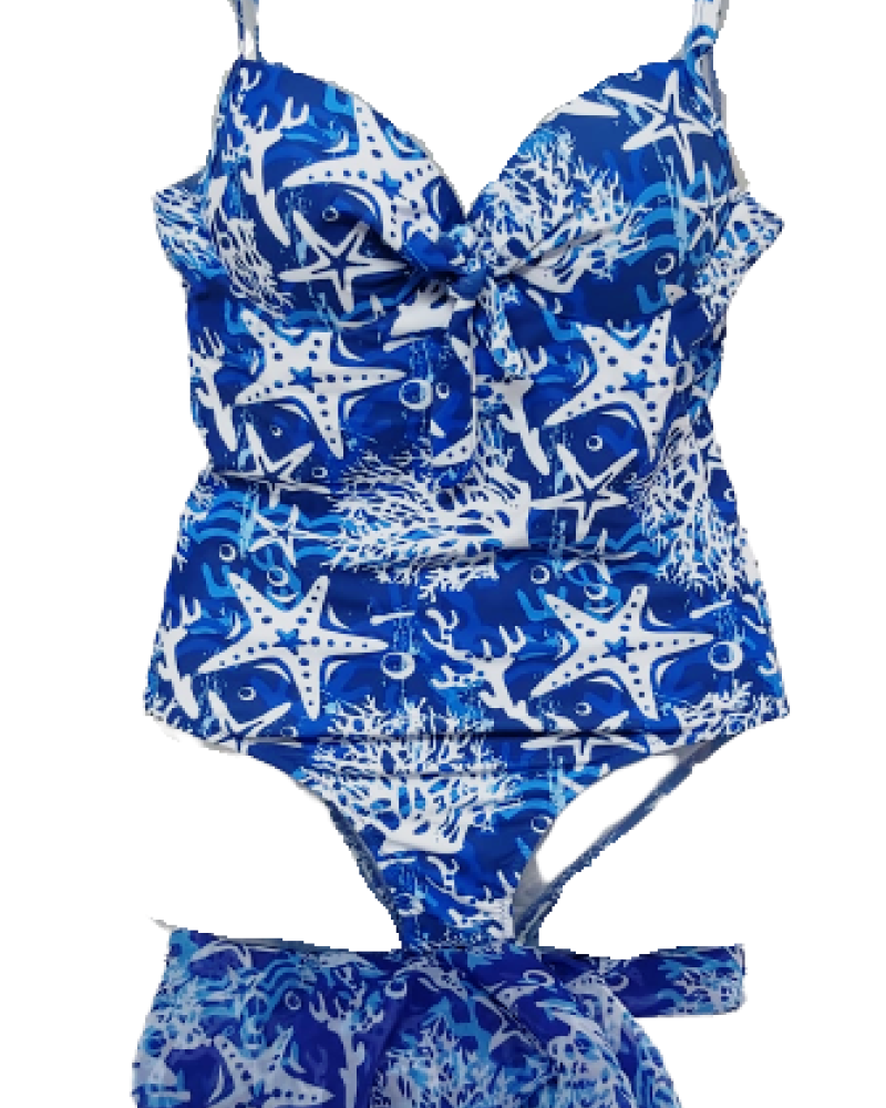 Γυναικείο ολόσωμο μαγιό Ιταλίας και ασορτί παρεό