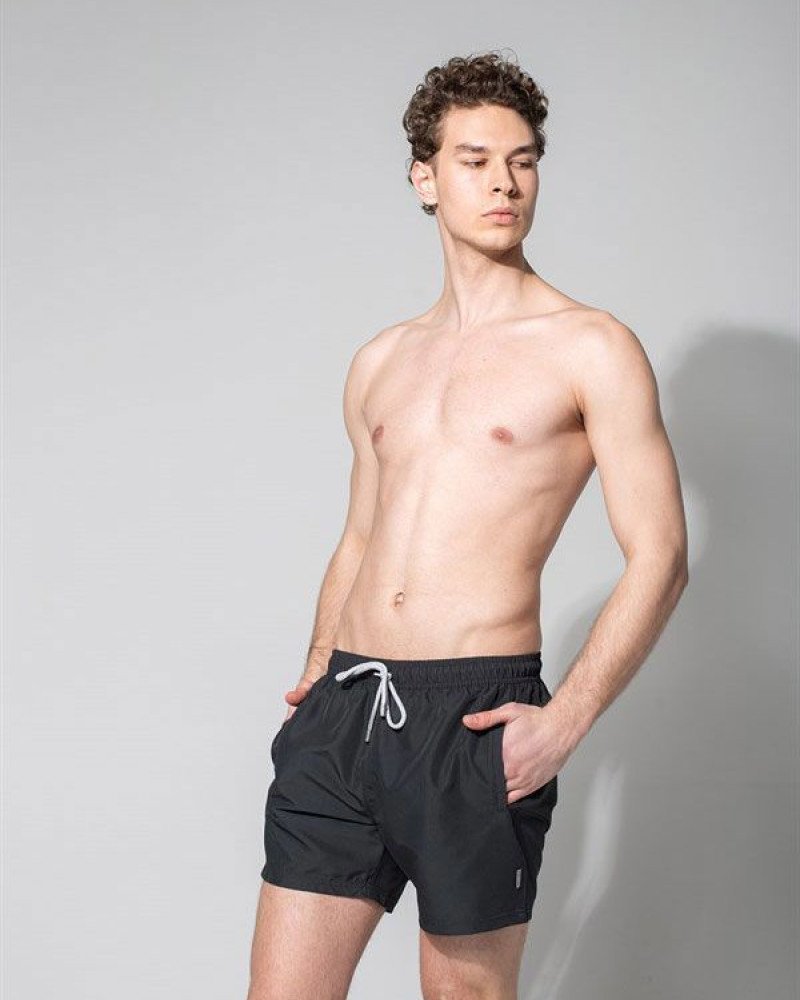 Μαγιό ανδρικό βερμούδα μαύρη  JOHN FRANK