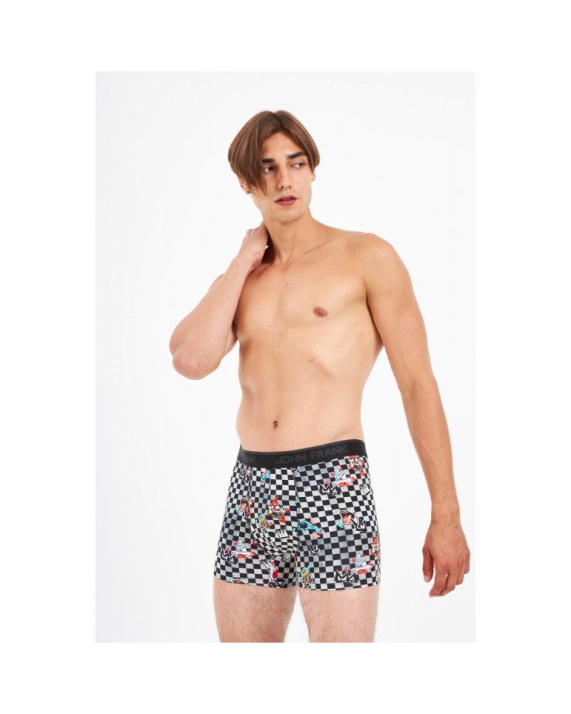 John Frank Digital World Ανδρικό Boxer King Checker