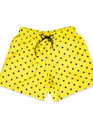 Μαγιό ανδρικό βερμούδα  Boardies κίτρινο πουά
