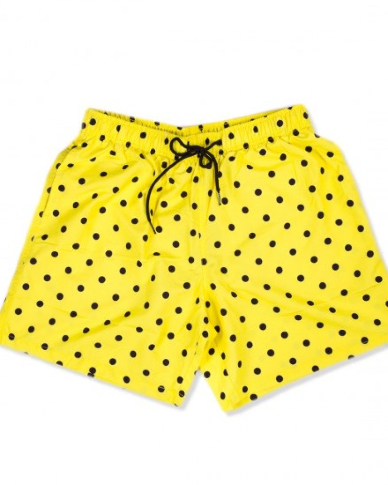 Μαγιό ανδρικό βερμούδα  Boardies κίτρινο πουά