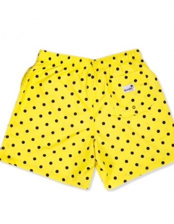 Μαγιό ανδρικό βερμούδα  Boardies κίτρινο πουά