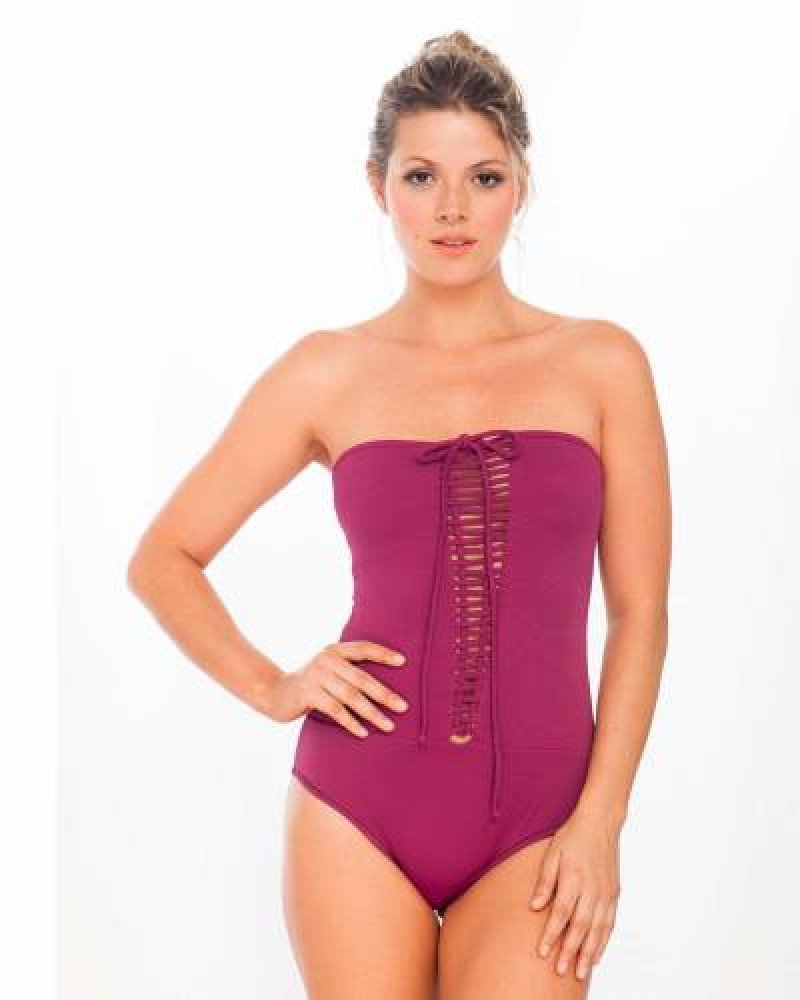 Γυναικείο ολόσωμο στράπλες μαγιό MALAI