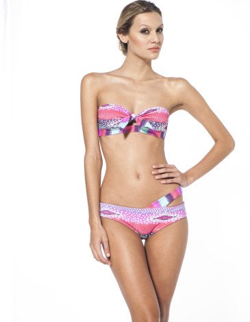 Μαγιό μπικίνι στράπλες "Summer Festival "