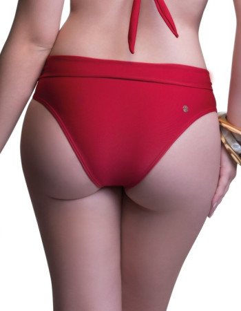 Μαγιό γυναικείο Βραζιλίας, ψηλόμεσο με κρίκο στο πλάι.